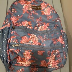 Matilda Jane Blue and Pink Floral Backpack